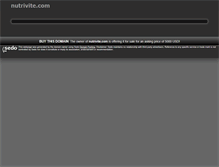 Tablet Screenshot of nutrivite.com